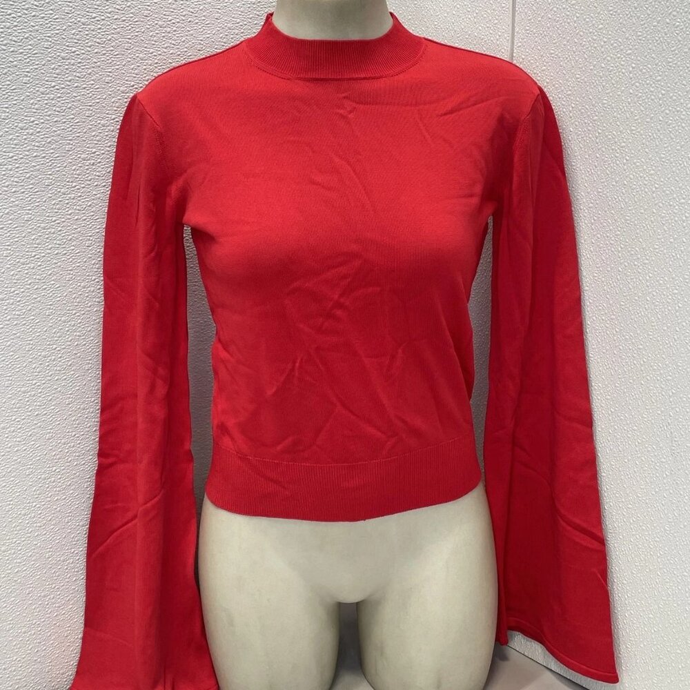 Solid & Striped Babetta Sweater • Size XS • Apple Red • Bell Sleeves